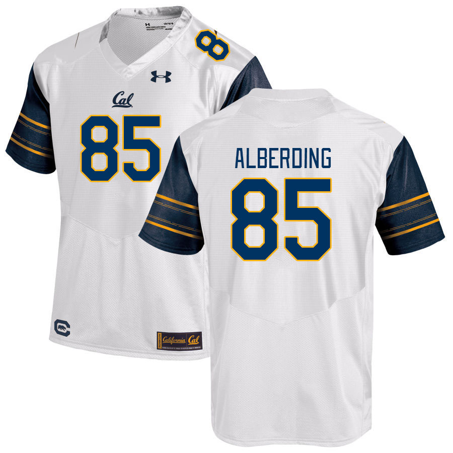Men #85 Asher Alberding California Golden Bears College Football Jerseys Stitched Sale-White